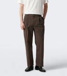 The Row Nesper cotton canvas straight pants