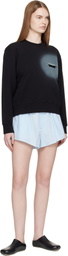 MM6 Maison Margiela Blue Cotton Poplin Shorts