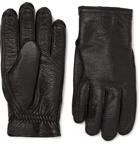 Hestra - Frode Wool-Lined Full-Grain Leather Gloves - Black