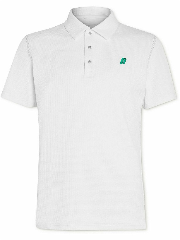 Photo: Reigning Champ - Prince Logo-Embroidered Solotex Mesh Tennis Polo Shirt - White