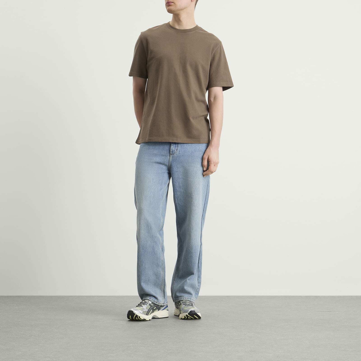 Wax London Men's Dean T-Shirt in Khaki Brown