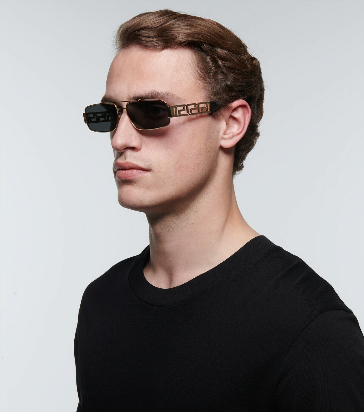 Versace Greca rectangular sunglasses Versace