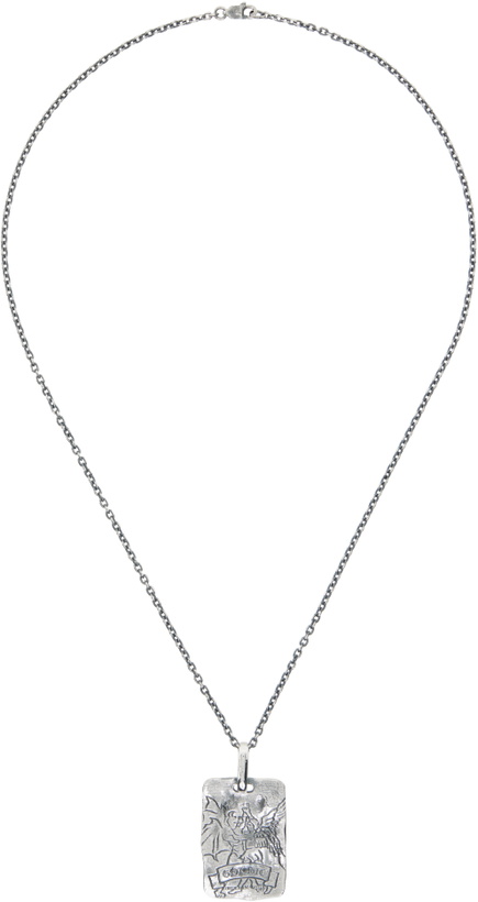 Photo: YOHJI YAMAMOTO Devil & Angel Plate Pendant Necklace