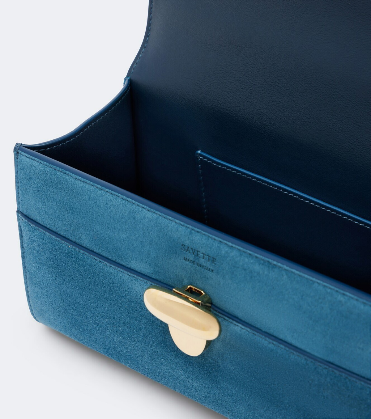 Savette Symmetry Pochette Small suede top-handle bag