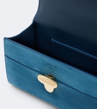 Savette Symmetry Pochette Small suede top-handle bag
