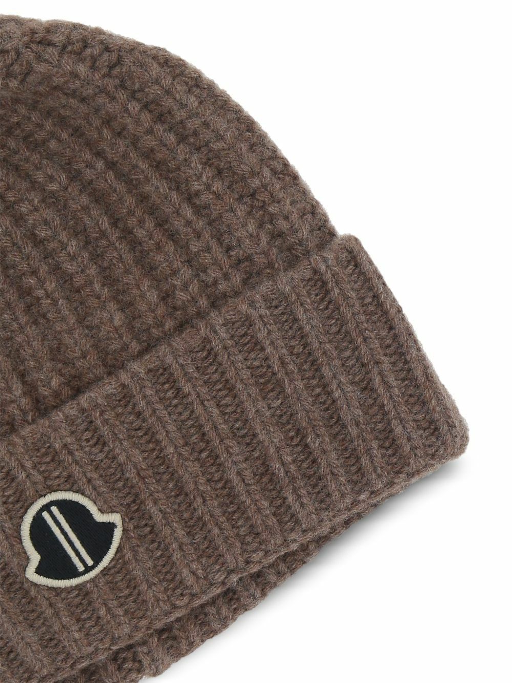 Moncler + Rick Owens Logo-Patch Beanie Moncler