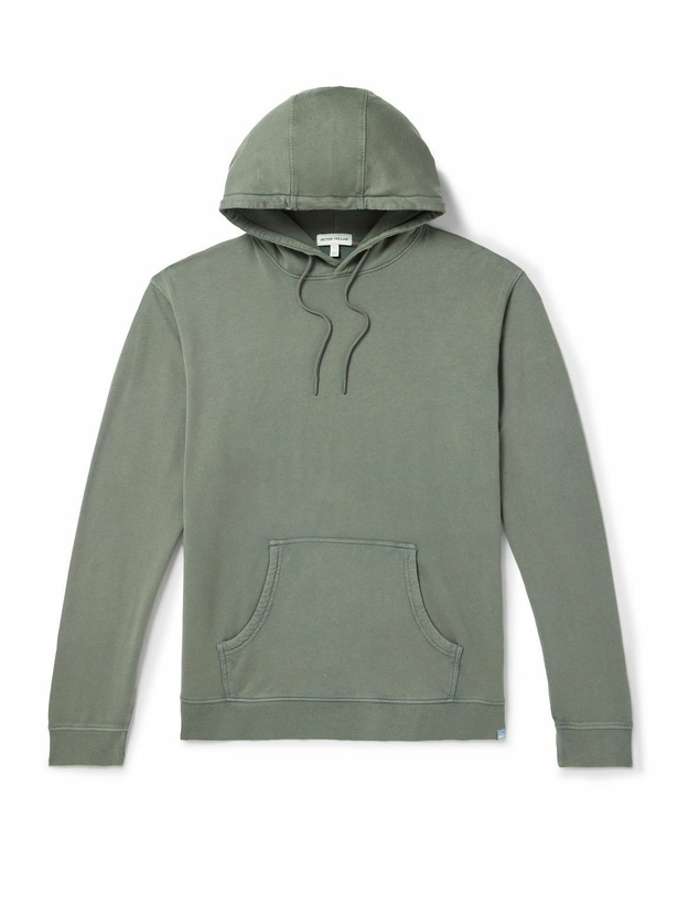 Photo: Peter Millar - Lava Wash Stretch-Cotton and Modal-Blend Jersey Hoodie - Green