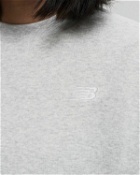 New Balance Sport Essentials French Terry Small Logo Crew Grey - Womens - Sweatshirts