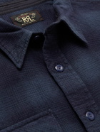 RRL - Freeport Cotton-Flannel Shirt - Blue
