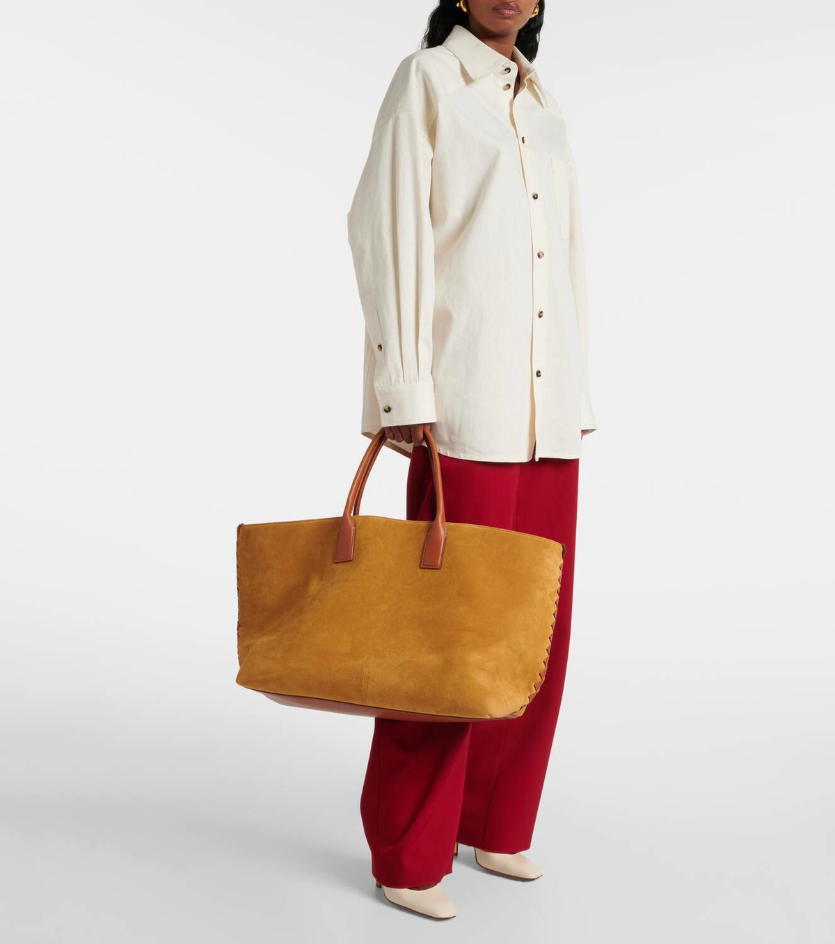 Bottega Veneta Cabat Large suede tote bag Bottega Veneta