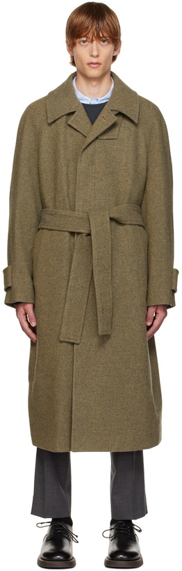 Photo: Solid Homme Khaki Oversized Coat