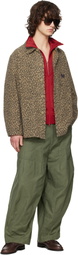 NEEDLES Beige Leopard Coverall Jacket