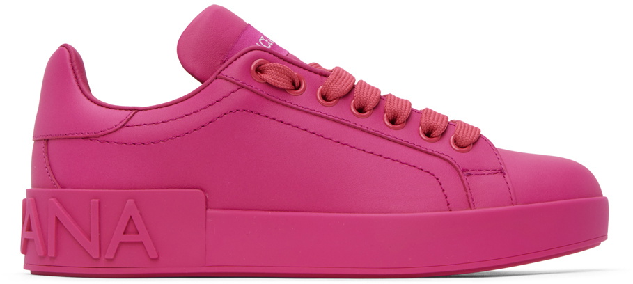 dolce and gabbana portofino sneakers pink