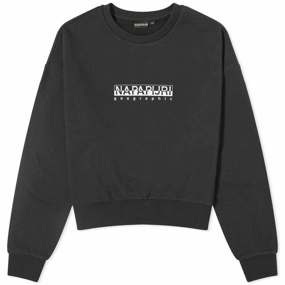 Napapijri Women's Box Cropped Sweat in Black