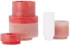Stan Editions Red & White Stack 06 Candle Set