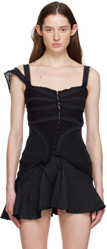 Photo: Talia Byre Black Tape Tank Top