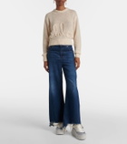 Chloé Name suede wedge sneakers