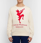 Gucci - Printed Loopback Cotton-Jersey Sweatshirt - Men - Off-white