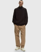 Edwin Roni High Collar Sweater Brown Pullovers