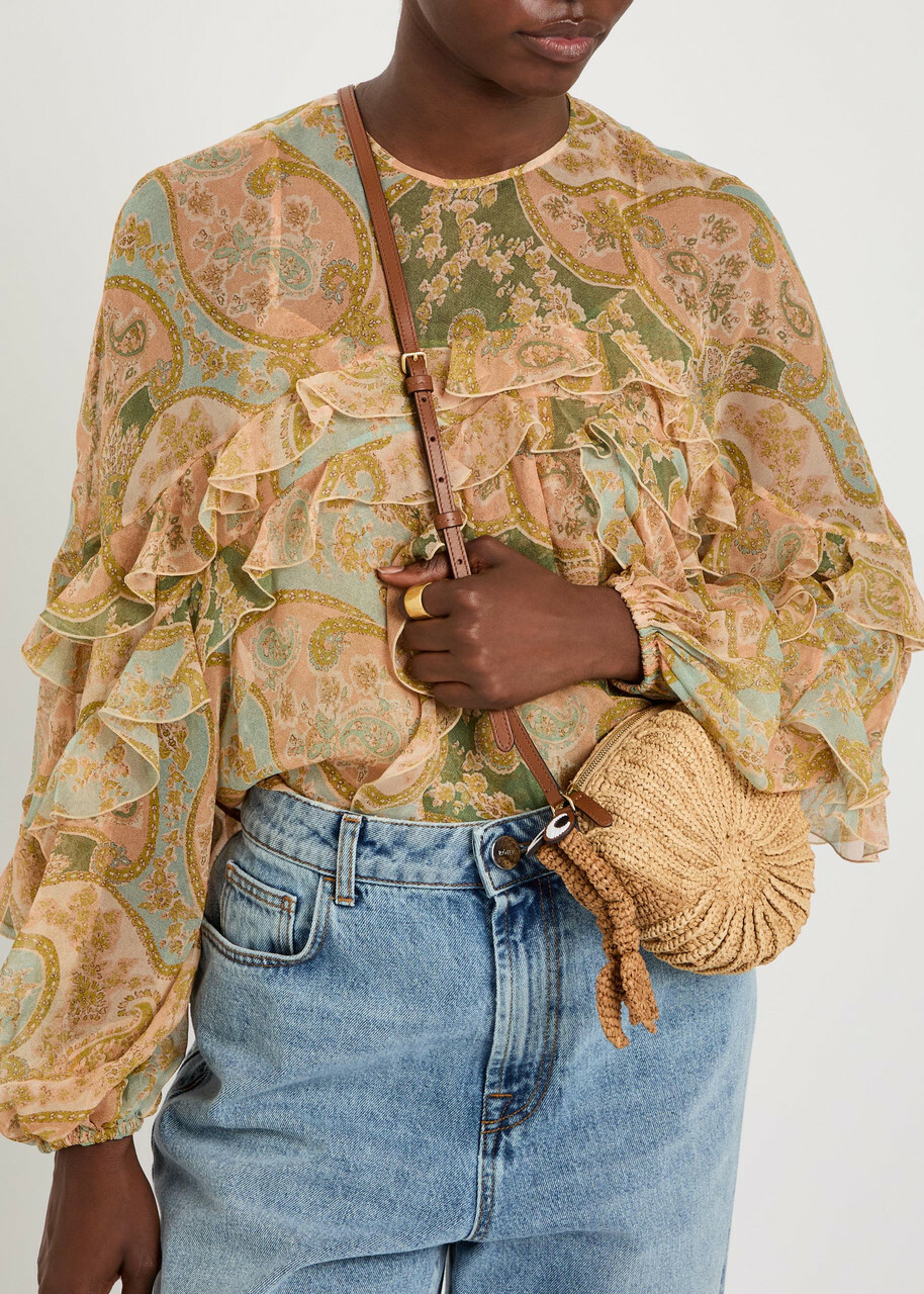 Anya Hindmarch Hermit Crab Raffia and Leather Cross-body bag - Natural - One Size