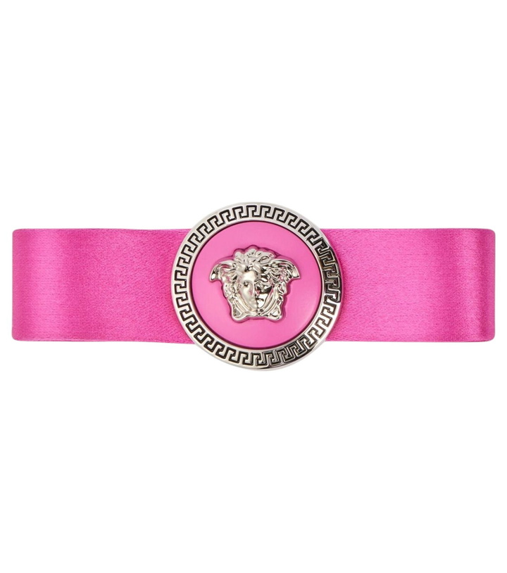Photo: Versace Biggie Medusa satin hair clip