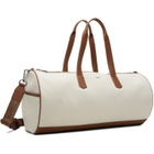 BOSS Beige & Brown Twill Duffle Bag