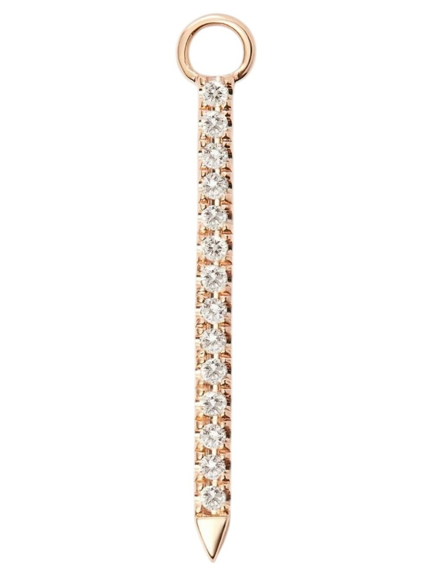 Photo: MARIA TASH 18K Rose Gold Eternity Bar Diamond Charm