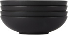JAR CERAMISTES Black Tourron Pasta Bowl Set