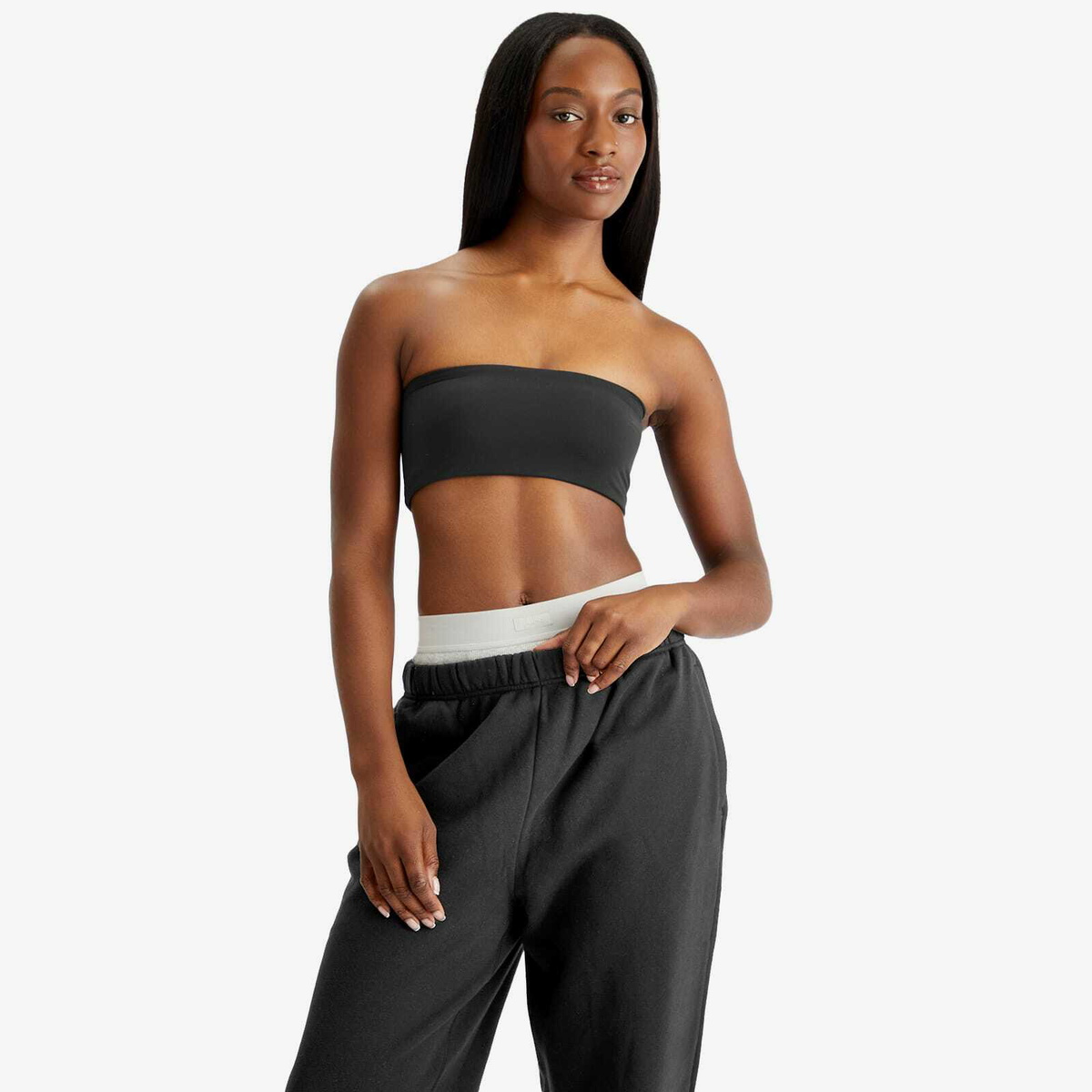 SKIMS Women's Fits Everybody Bandeau in Onyx