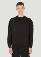 Compass Patch Sweatshirt in Black