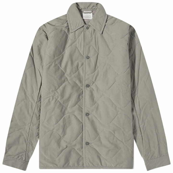Photo: A Kind of Guise Men's Sterling Quilted Shirt Jacket in Frosted Olive