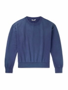 Auralee - Cotton-Jersey Sweatshirt - Blue