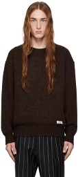 WACKO MARIA Brown Crewneck Sweater