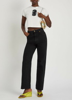 Rabanne Printed Cotton T-shirt White And Black