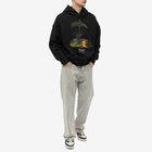 Palm Angels Men's Enzo From The Tropics Popover Hoodie in Black