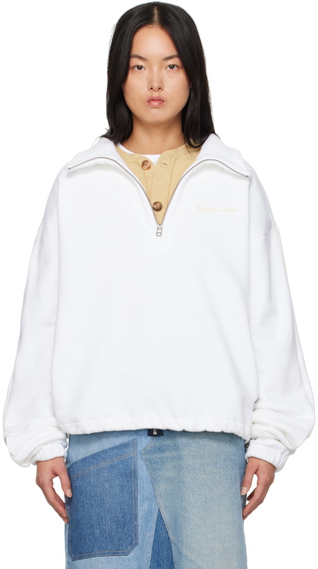 Photo: Carter Young White Cameron Sweater