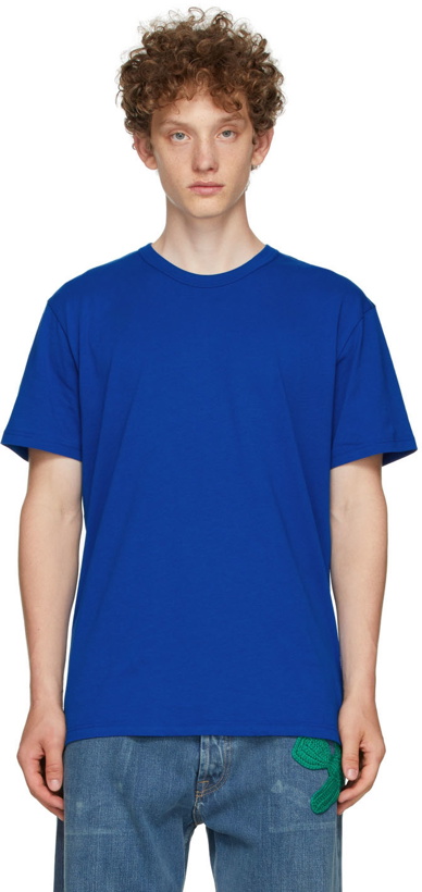 Photo: Alexander McQueen Blue Graffiti Oversized T-Shirt