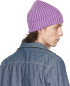 ASPESI Purple Cotton Beanie