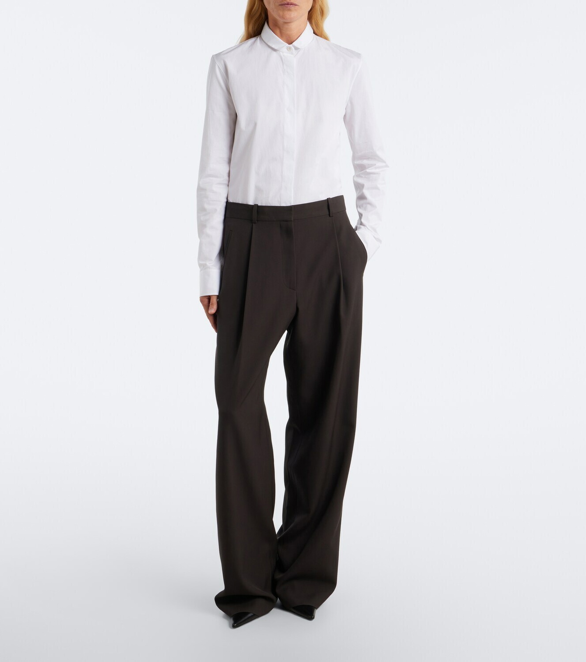 The Row Lapina cotton poplin shirt