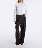 The Row Lapina cotton poplin shirt