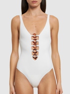 DSQUARED2 Lycra One Piece Swimsuit with Rings