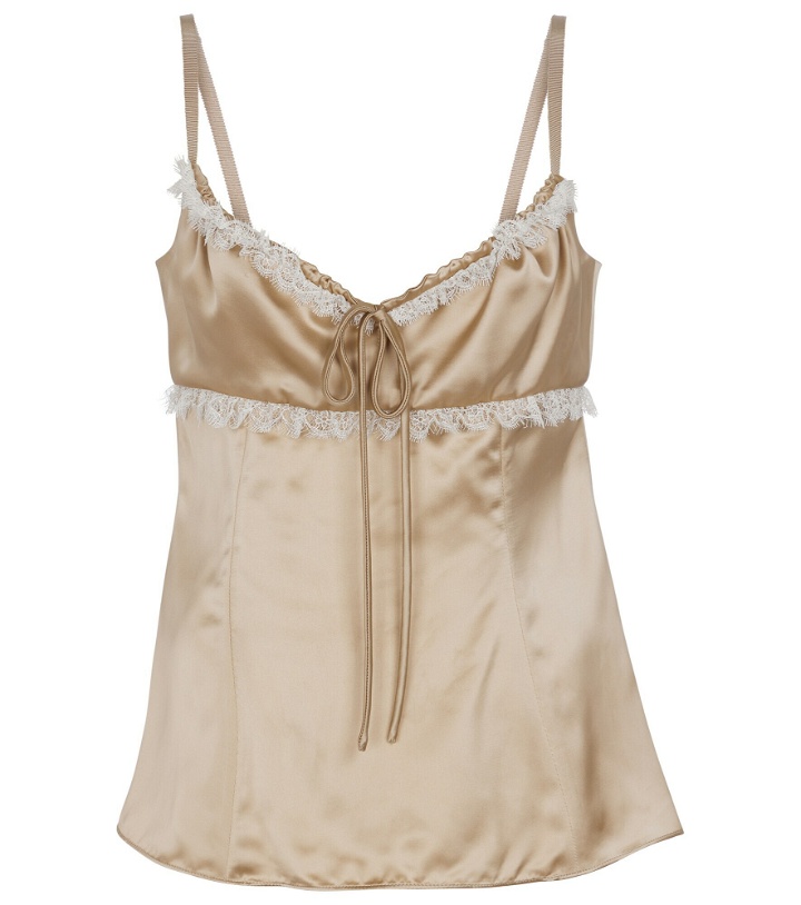 Photo: Brock Collection - Siria lace-trimmed satin camisole