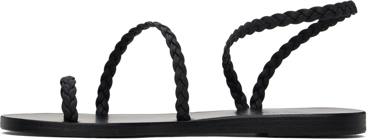 Ancient Greek Sandals Black Eleftheria Sandals