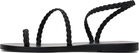 Ancient Greek Sandals Black Eleftheria Sandals