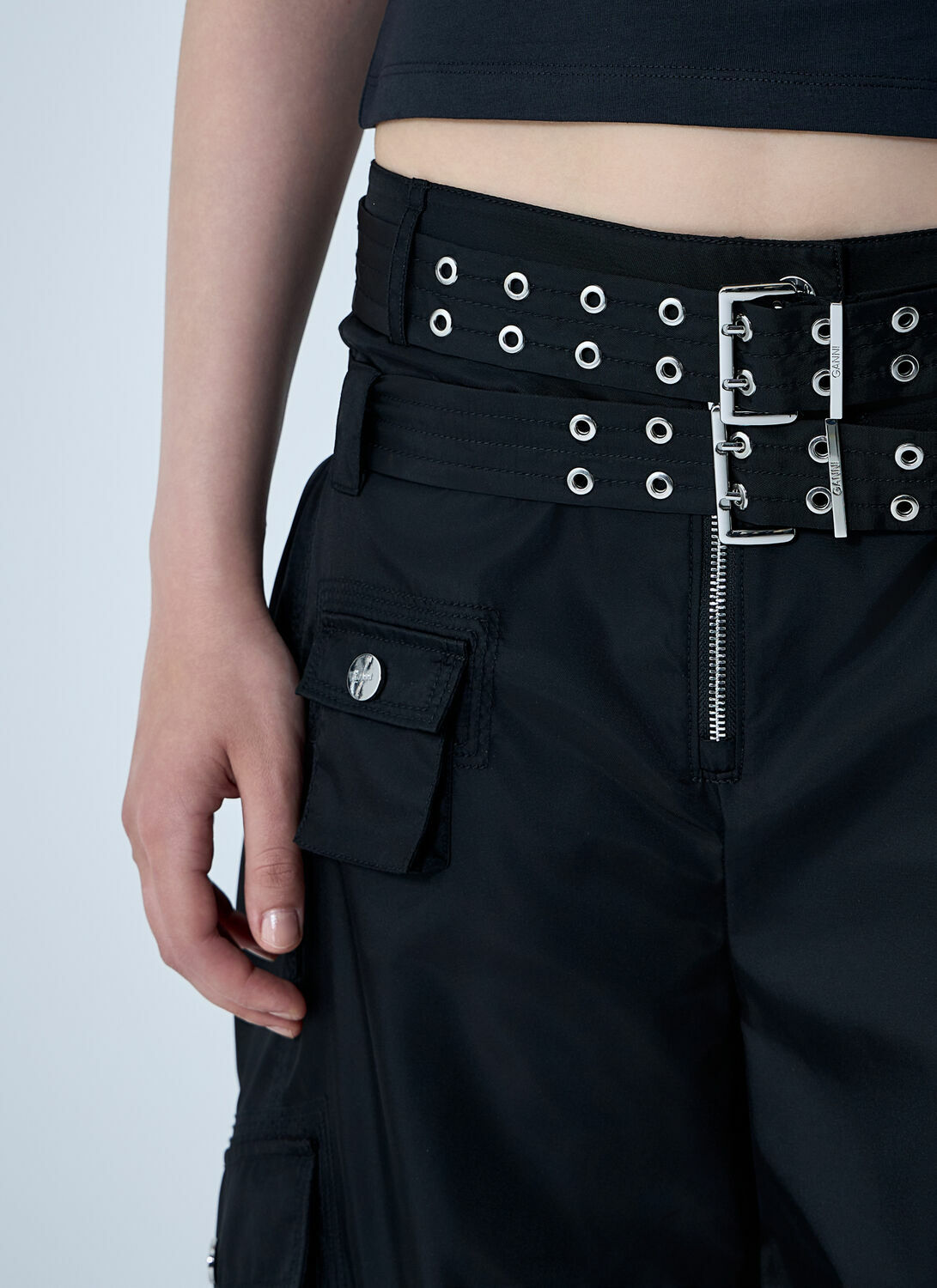 GANNI Duchesse Cargo Pants
