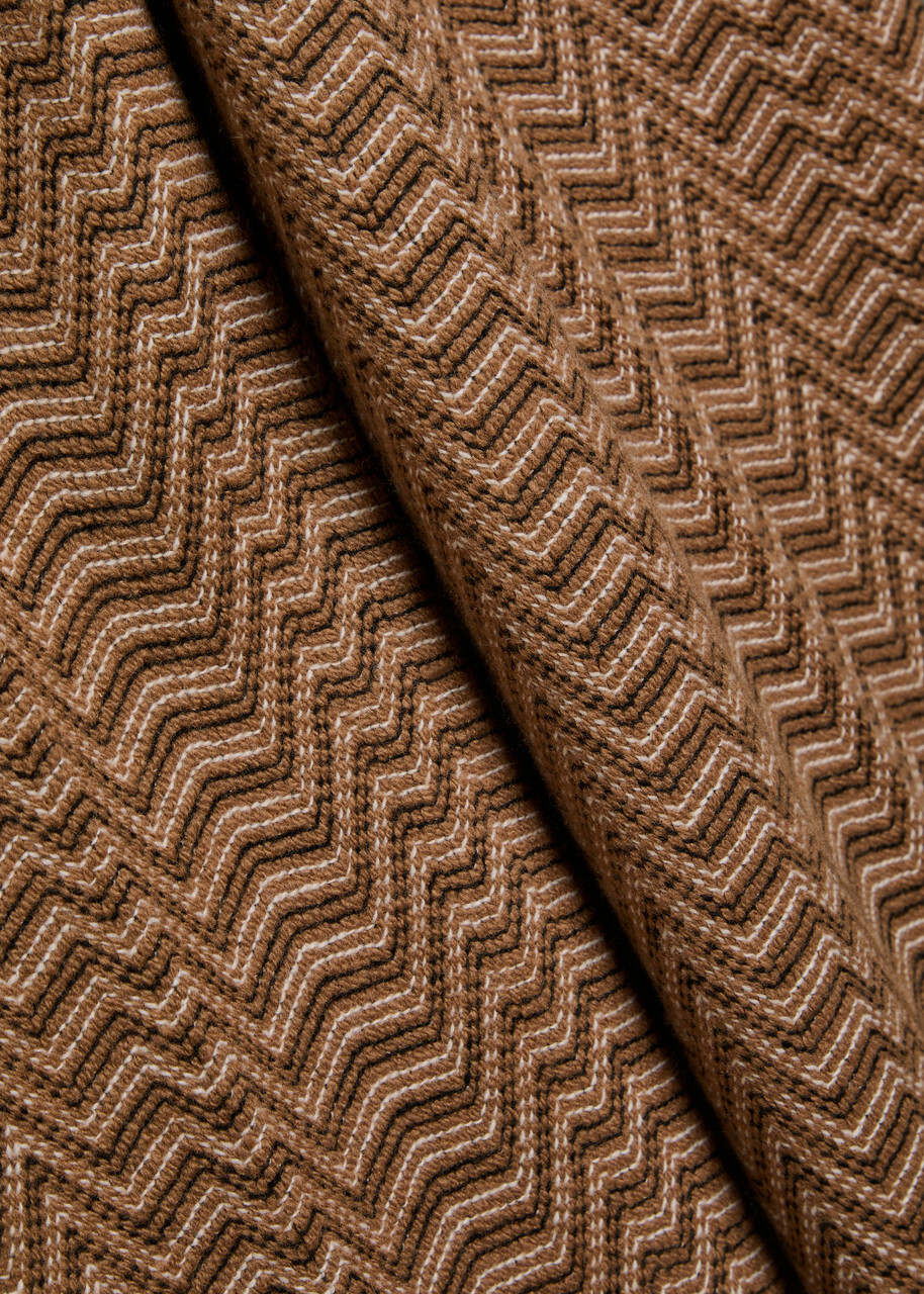 Missoni Chevron Wide-leg Wool-blend Trousers Camel