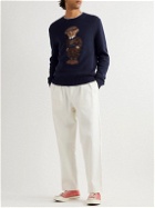 Polo Ralph Lauren - Logo-Jacquard Wool Sweater - Blue