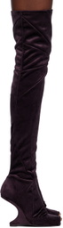 Rick Owens Lilies Purple Cantilever 11 Boots