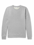 Sunspel - Brushed Loopback Cotton-Jersey Sweatshirt - Gray