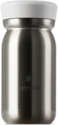 Snow Peak Silver Milk Vacuum Bottle, 350 mL